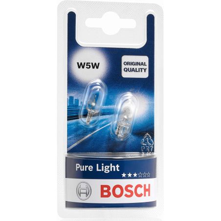Bosch Lampes Pure Light W5W 12V 5W (Ampoule X2)