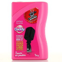 Daddy 1Kg Bte Plastique Sucre Poudre