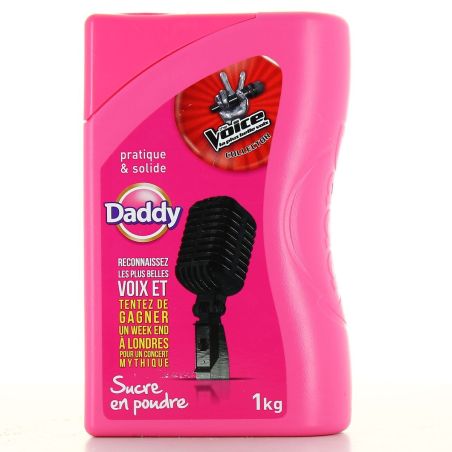 Daddy 1Kg Bte Plastique Sucre Poudre