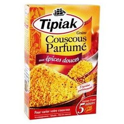 Tipiak Graines De Couscous Parfumé Épices Douces : Les 2 Sachets 250 G