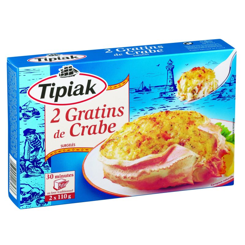 Tipiak Grat.Crabe 2X110G.