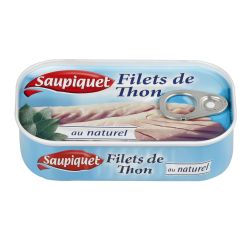 Saupiquet Thon Filets Au Naturel : La Boite De 81 G Net Égoutté