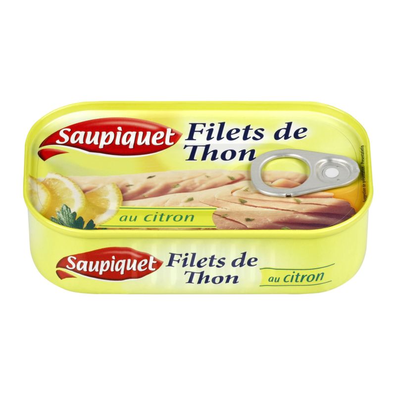 Saupiquet Thon Filets Au Citron : La Boite De 115 G