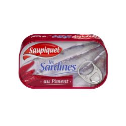 Saupiquet Sardines Au Piment : La Boite De 120 G