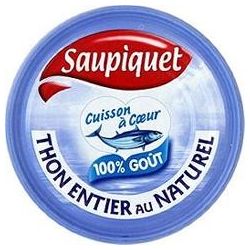 Saupiquet Bte 1/5 Thon Entier Nature Cuit A C?Ur