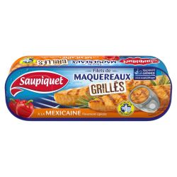 Saupiquet Filets De Maquereaux Grillés À La Mexicaine : Boite 120 G