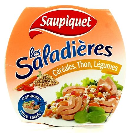 Saupiquet 160G Saladiere Cereales/Thon/Legumes