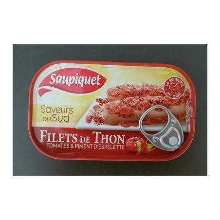 Saupiquet 115G 1/6 Fil.Th.Tom.Piments