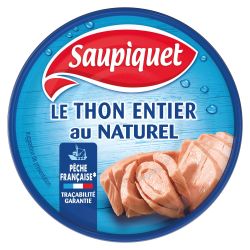 Saupiquet Thon Entier Au Naturel Pêche Française : La Boite De 133G