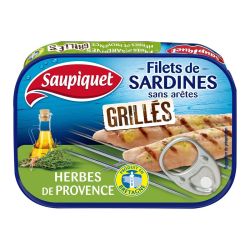 Saupiquet Filets De Sardines Sans Arêtes Grillés Aux Herbes Provence 70G