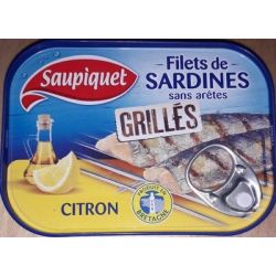 Saupiquet Flt Sard Gril Citron 70G