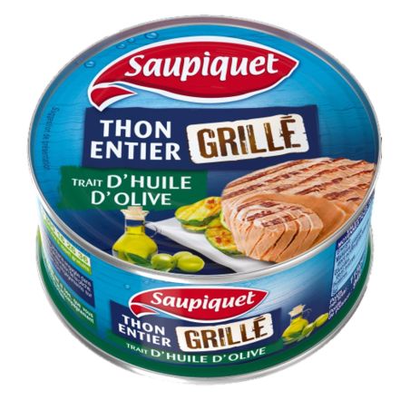 Saupiquet Thon Entier Grillé Au Trait D'Huile D'Olive 115G