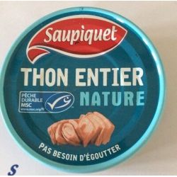 Saupiquet Saup Thon Entier Nat Msc 2X93G