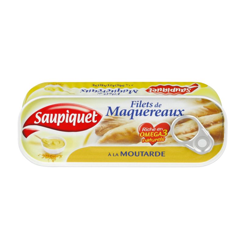 Saupiquet Filets De Maquereaux Moutarde : La Boite 169 G