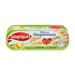 Saupiquet Filets De Maquereaux Citron Et Olive : La Boite 176 G