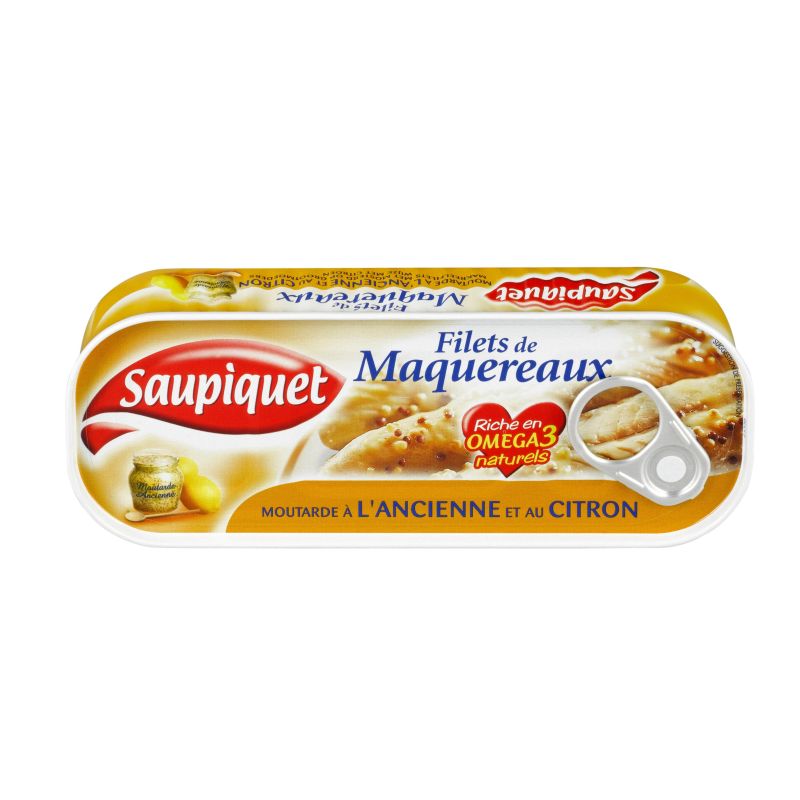 Saupiquet Filets De Maquereaux Mout Ancie 1/4 - 169Gr