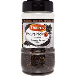 Ducros Poivre Noir Grains Force 6 : Le Pot De 200 G