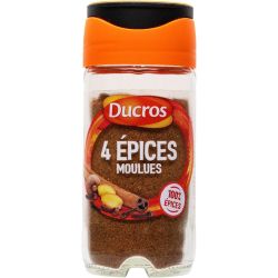 Ducros Quatre Épices Moulues : Le Flacon De 37 G