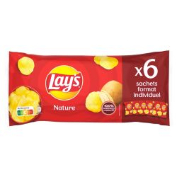 Lay'S Chips Nature : Les 6 Sachets De 25 G