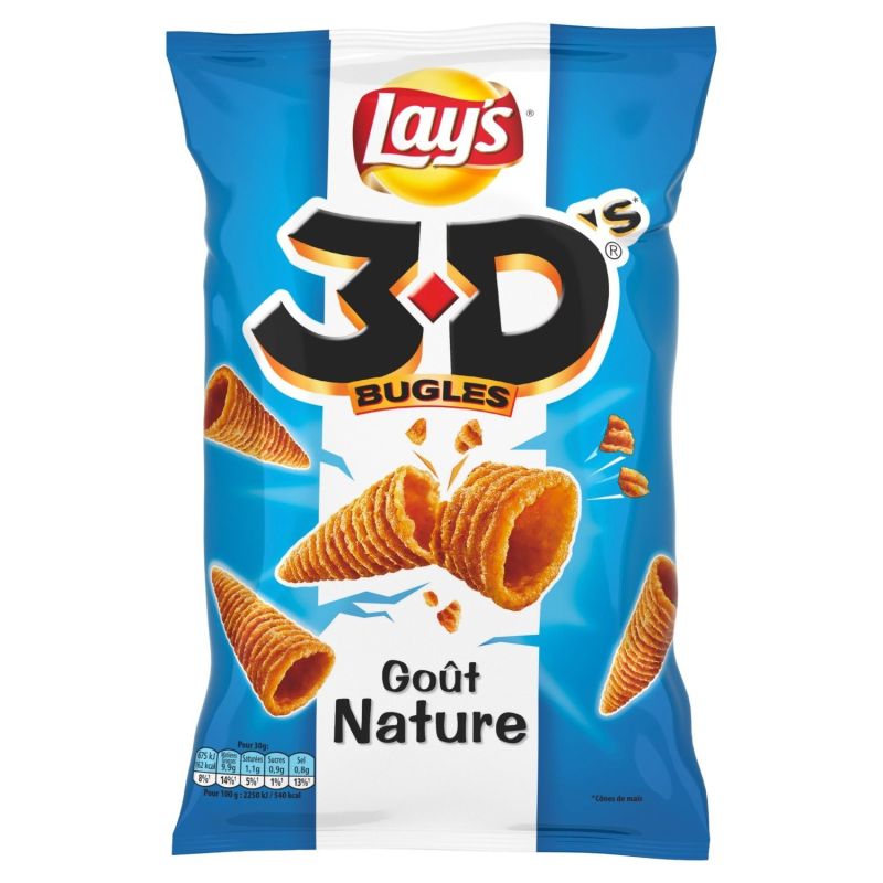 Lay'S Biscuits Apéritifs Nature 3D Benenuts : Le Sachet De 85 G