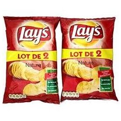 Lay'S 2X135G Chips Nature Sel Lay S