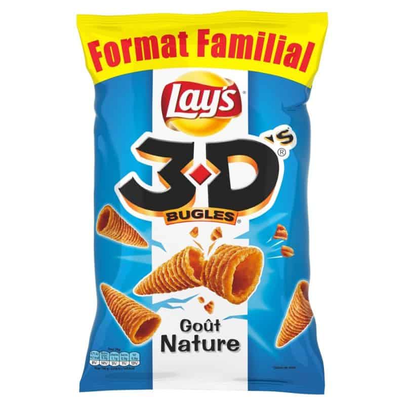 Lay'S Biscuits Apéritifs Goût Nature 3D Benenuts : Le Paquet De 150 G