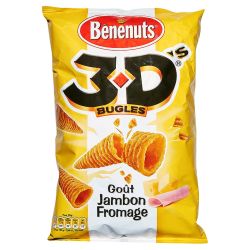 Lay'S Biscuits Apéritifs Jambon Fromage 3D Benenuts : Le Sachet De 75G