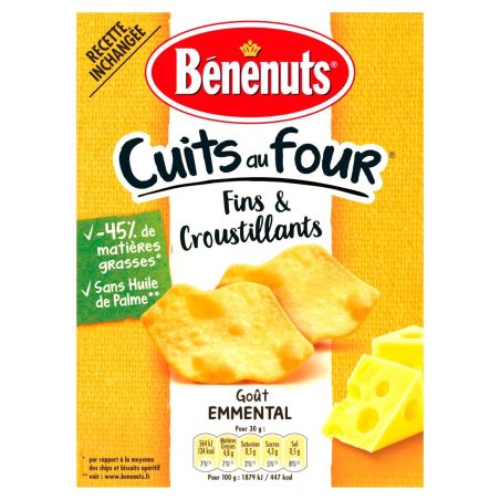 Lay'S Benenuts Biscuits Apéritifs Emmental Apéro Cracks : La Boite De 90 G