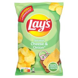 Lay'S Chips Saveur Cheese Onion : Le Sachet De 120 G