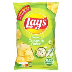 Lay'S Chips Crème & Oignon : Le Sachet De 120 G
