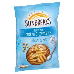 Sunbreaks Tuiles Ondulées Aux Céréales Sea Salt : Le Sachet De 95G