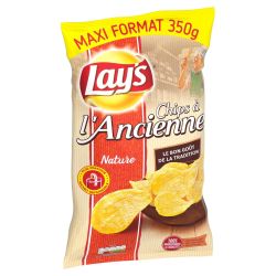 Lay'S Chips Nature À L'Ancienne : Le Sachet De 350 G