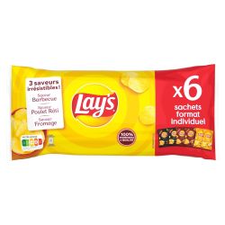 Lay'S Chips 3 Saveurs : Les 4 Sachets De 27,5 G + 2 25G