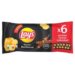 Lay'S Chips Saveur Barbecue : Les 6 Sachets De 27,5G