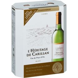L'Heritage De Carillan Vin Blanc Pays D'Oc Chardonnay : La Fontaine 3L
