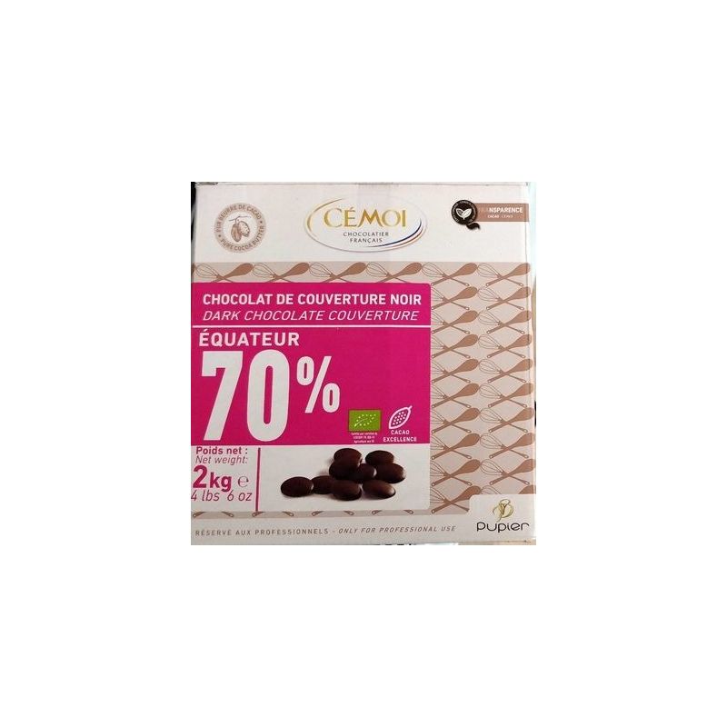 Cemoi 2Kg Palet 70% Equateur Bio Cem