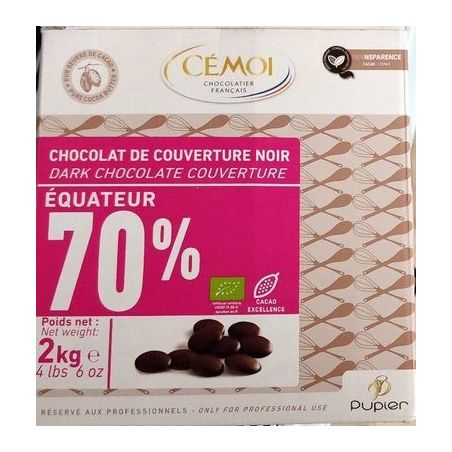 Cemoi 2Kg Palet 70% Equateur Bio Cem