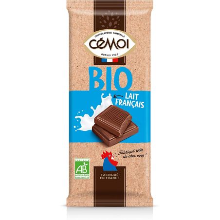 Cémoi Tablette Bio Familiale Chocolat Au Lait 100 G