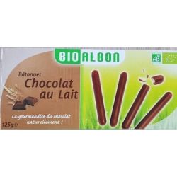 Bio Albon P.Batonnets Chocolat Lait 125G Bioalbon