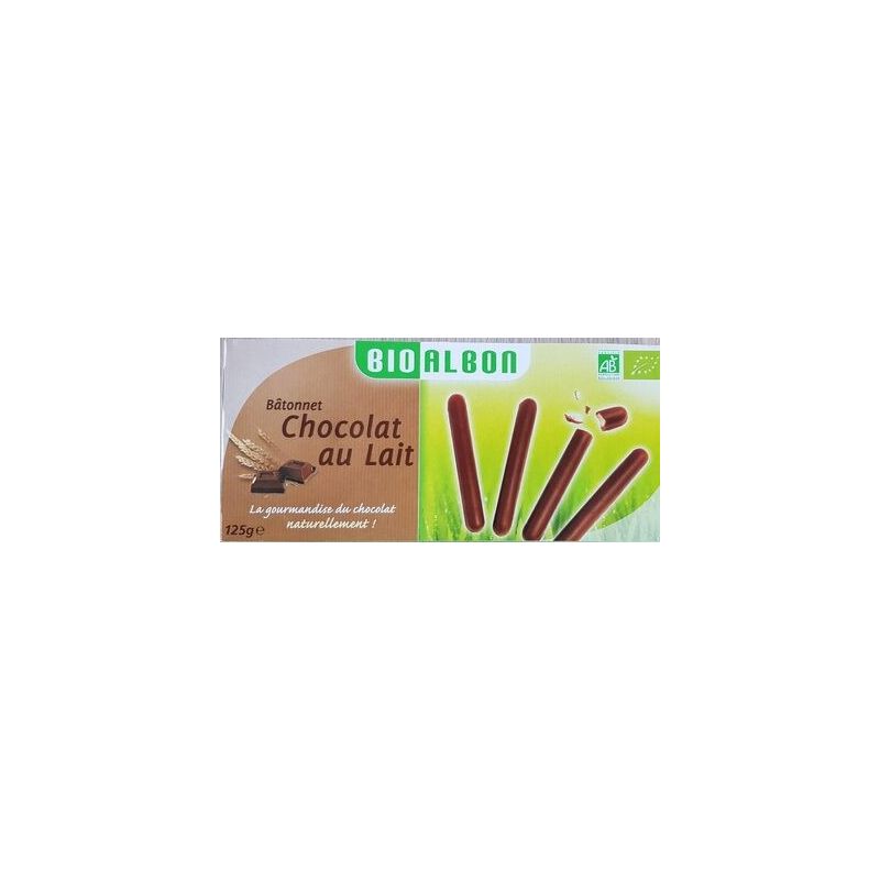 Bio Albon P.Batonnets Chocolat Lait 125G Bioalbon