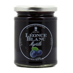Léonce Blanc Confiture Myrtille 65% : Le Pot De 330 G