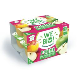 Valade En Correze Compotes De Pomme Bio Et Sans Sucres Ajoutés We Bio! : Les 8 Pots 100G