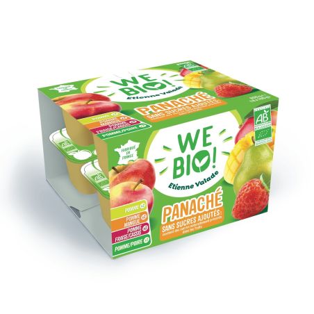 Valade En Correze Compotes Panaché Sans Sucres Ajoutés We Bio : Les 8 Pots De 800G