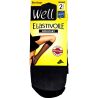 Well Mi-Bas Femme Noirs Elastivoile Résistant T35/41 : Le Lot De 2 Paires