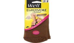 Well Mi-Bas Femme Ibiza Elastivoile Satiné T35/41 : Le Lot De 2 Paires