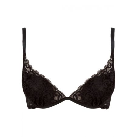 Well Soutien-Gorge Coques Ultra-Plongeant Hypnose Noir 90D