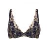 Well Soutien-Gorge Demi-Coques Dentellissime Bleu De Minuit / Nude 90D