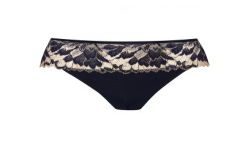 Well Slip Dentellissime Bleu De Minuit / Nude T38
