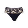 Well Slip Dentellissime Bleu De Minuit / Nude T38