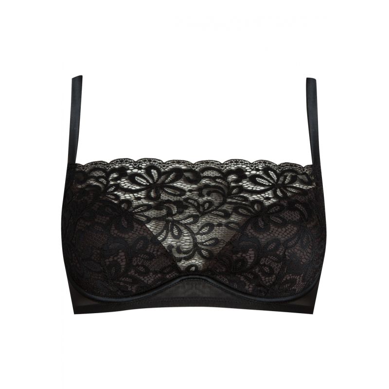 Well Soutien-Gorge Bandeau Ampliforme Hypnose Noir 95D